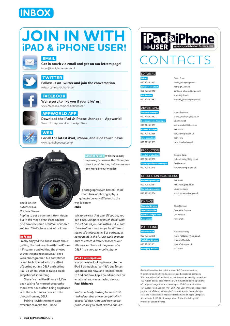 iPad and iPhone User Preview Pages