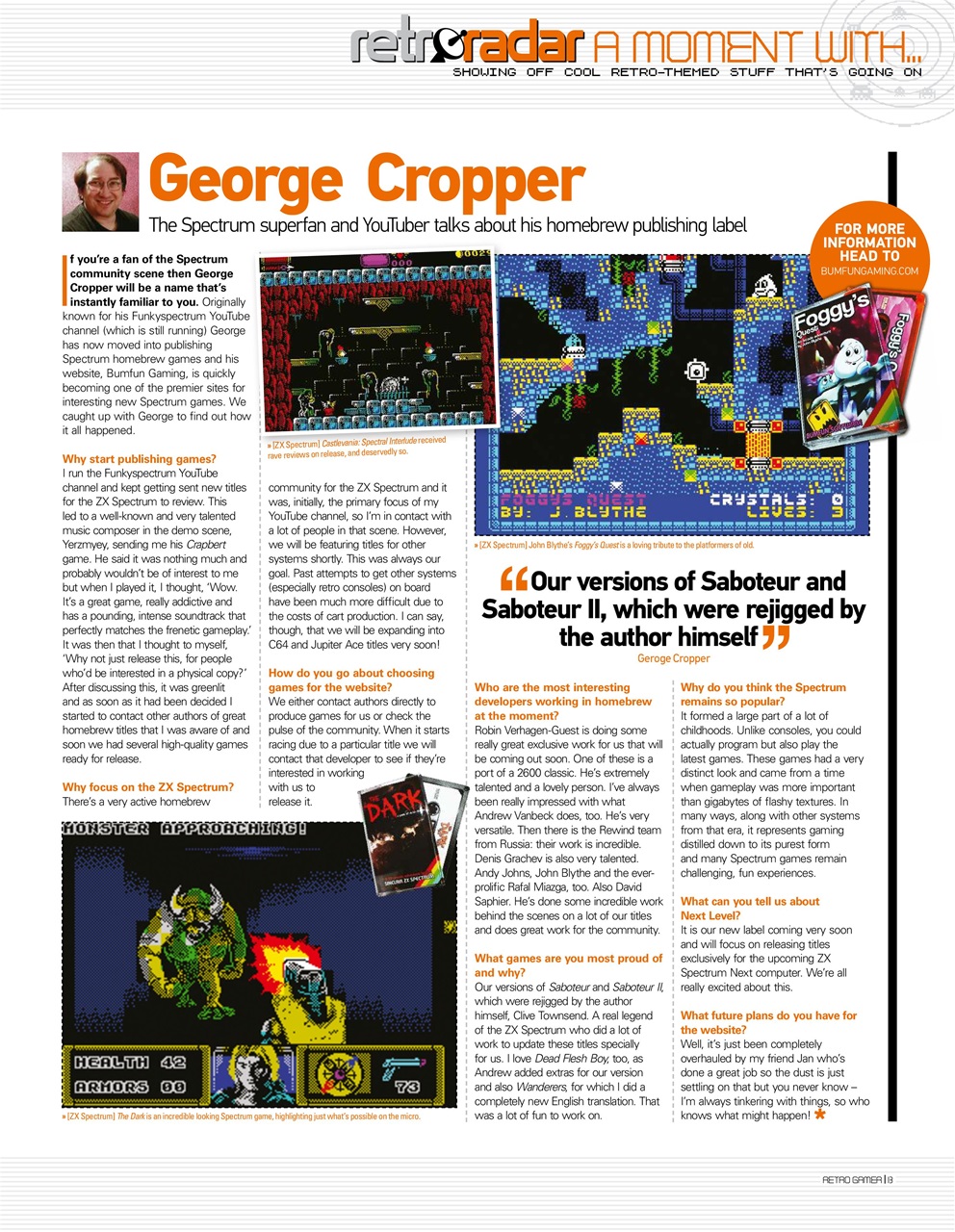 Retro Gamer Preview Pages