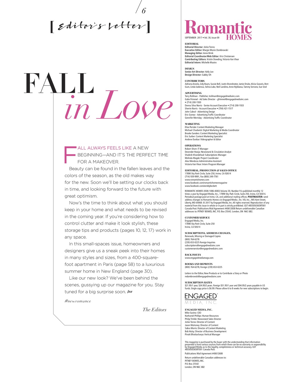 Romantic Homes Preview Pages