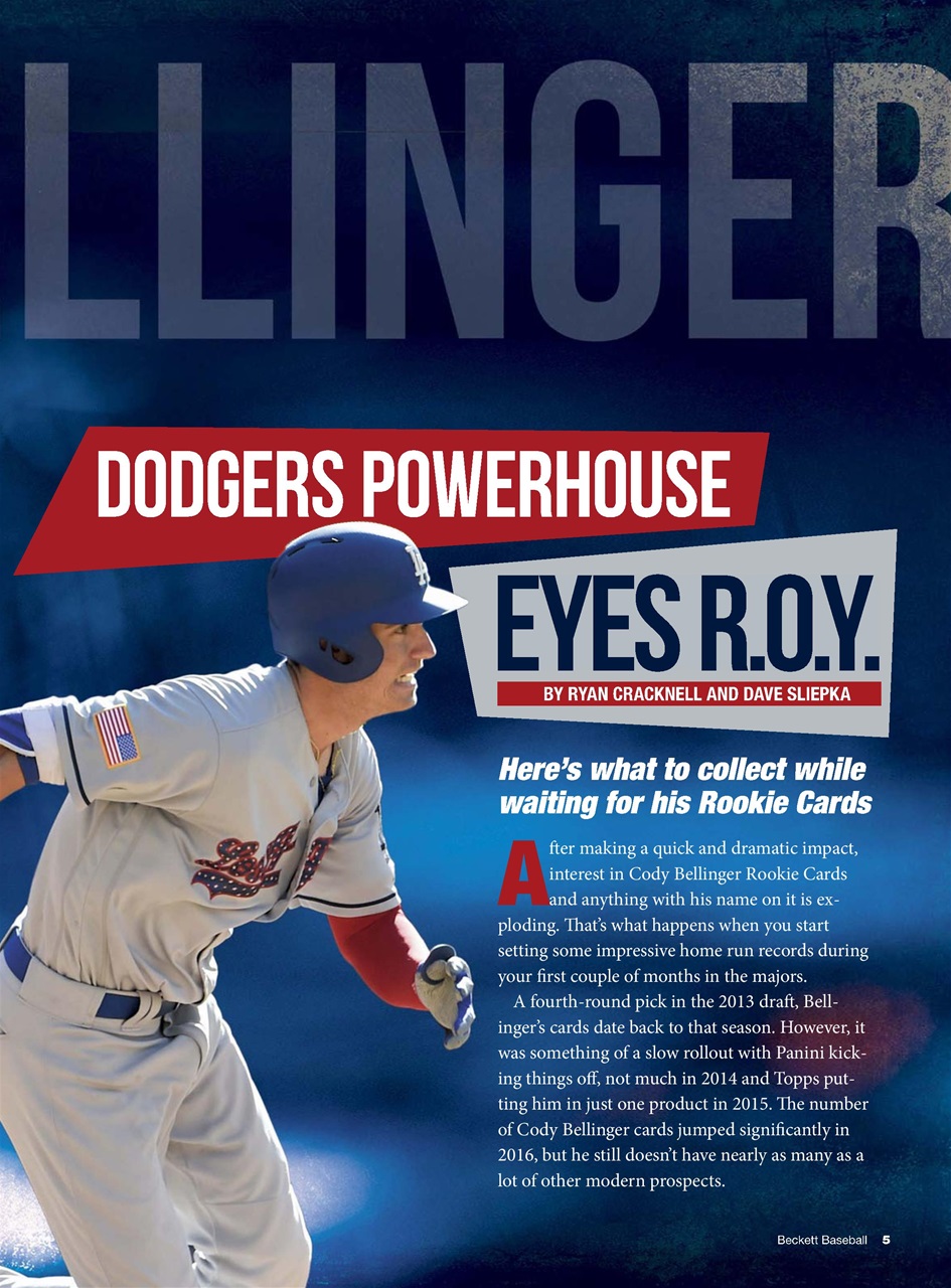 Beckett Baseball Magazine Preview Pages