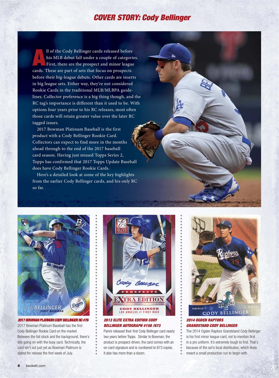 Beckett Baseball Magazine Preview Pages