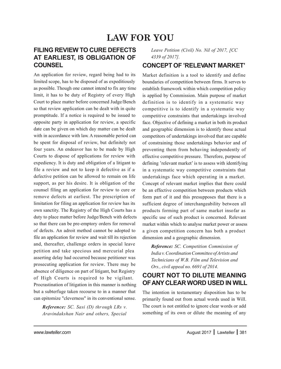 Lawteller – A Legal Awareness Magazine Preview Pages