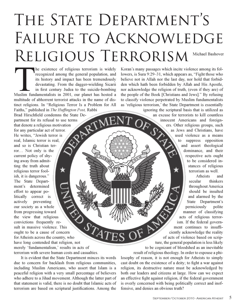 American Atheist Preview Pages