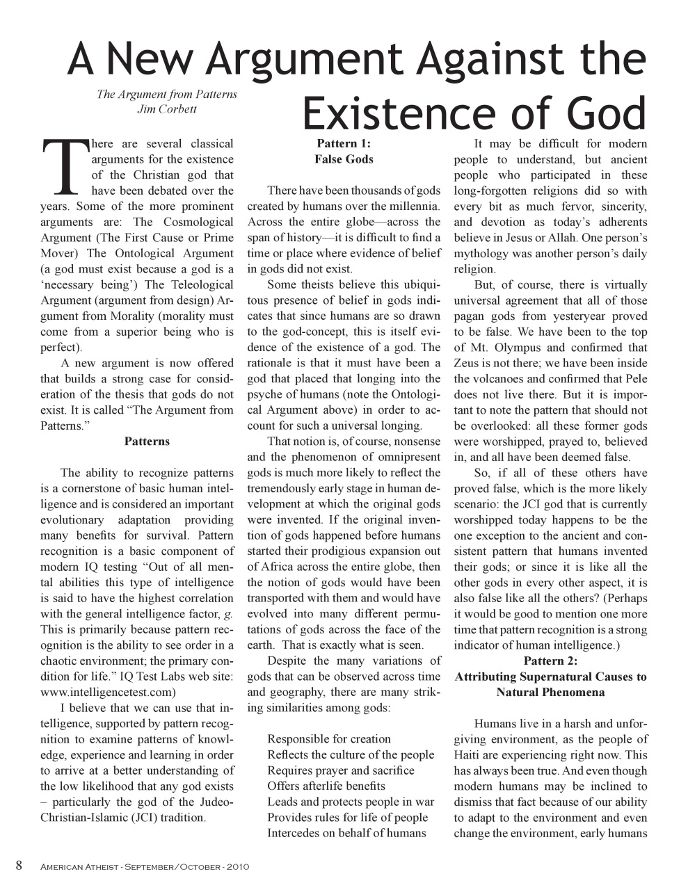 American Atheist Preview Pages