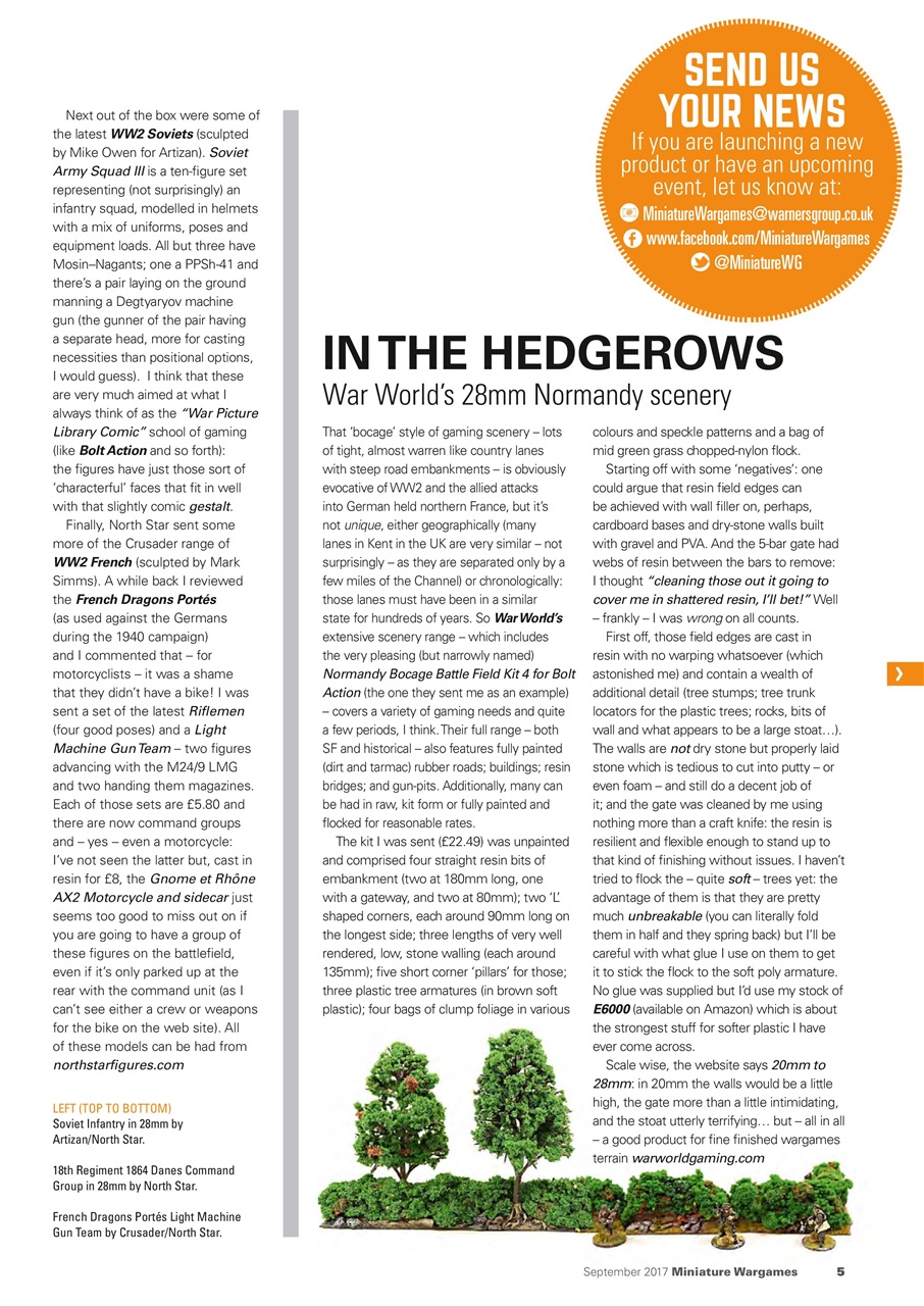 Miniature Wargames Preview Pages