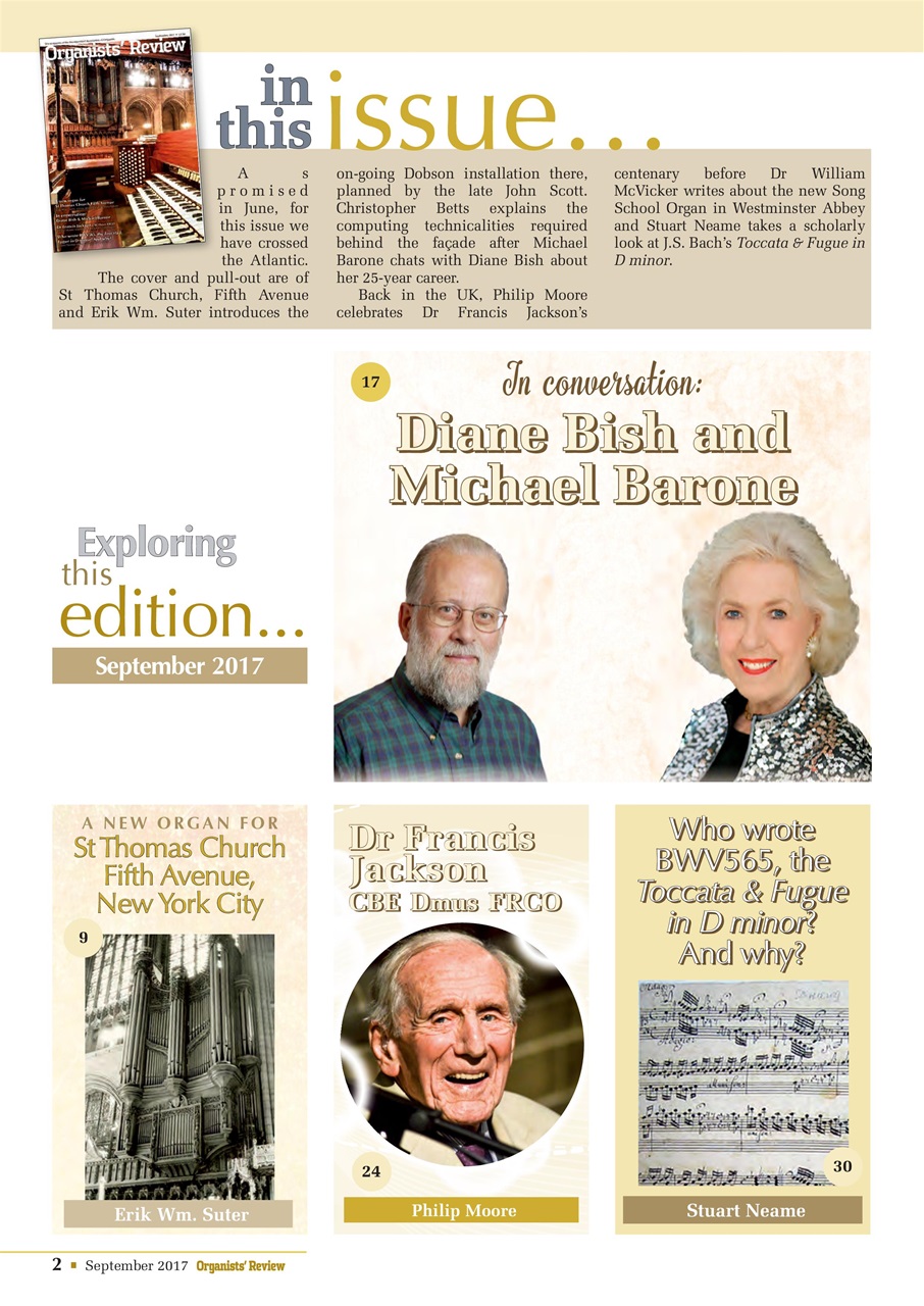 Organists' Review Preview Pages