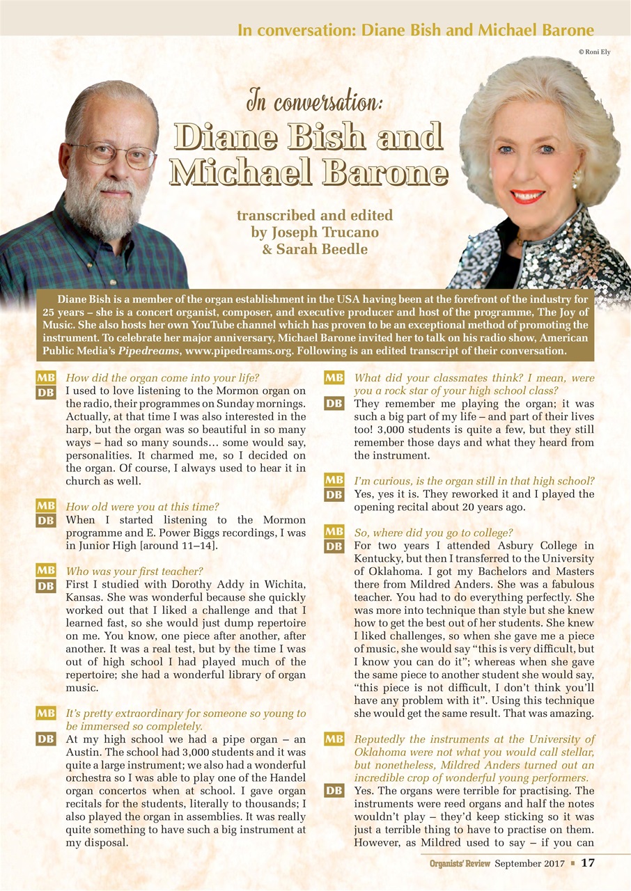 Organists' Review Preview Pages