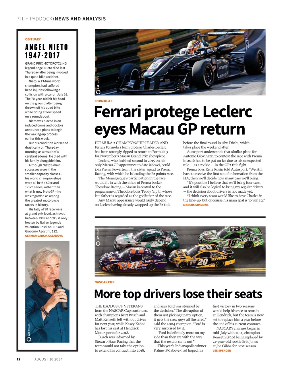 Autosport Preview Pages