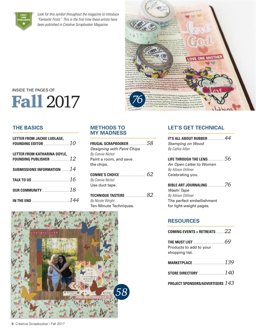 Creative Scrapbooker Preview Pages