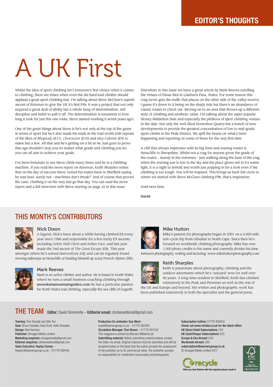 Climber Preview Pages