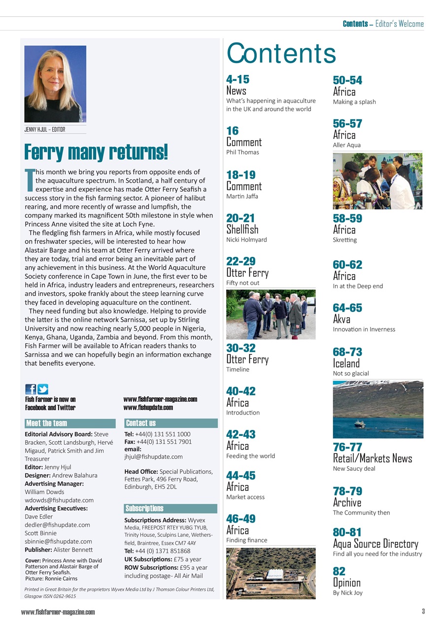 Fish Farmer Magazine Preview Pages