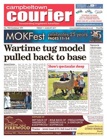 Campbeltown Courier issue 11th August 2017