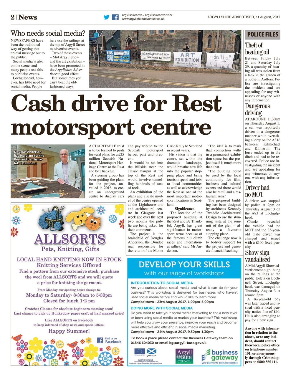 Argyllshire Advertiser Preview Pages