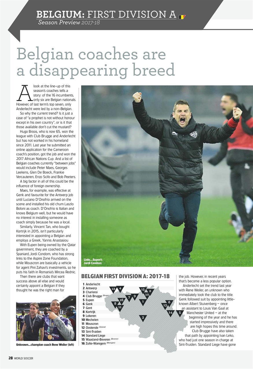 World Soccer Preview Pages