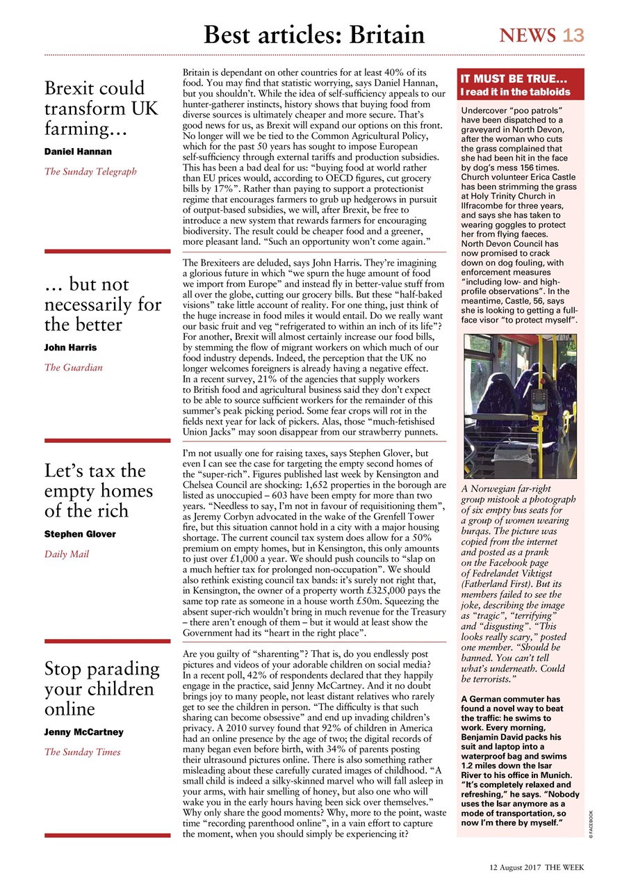 The Week Preview Pages