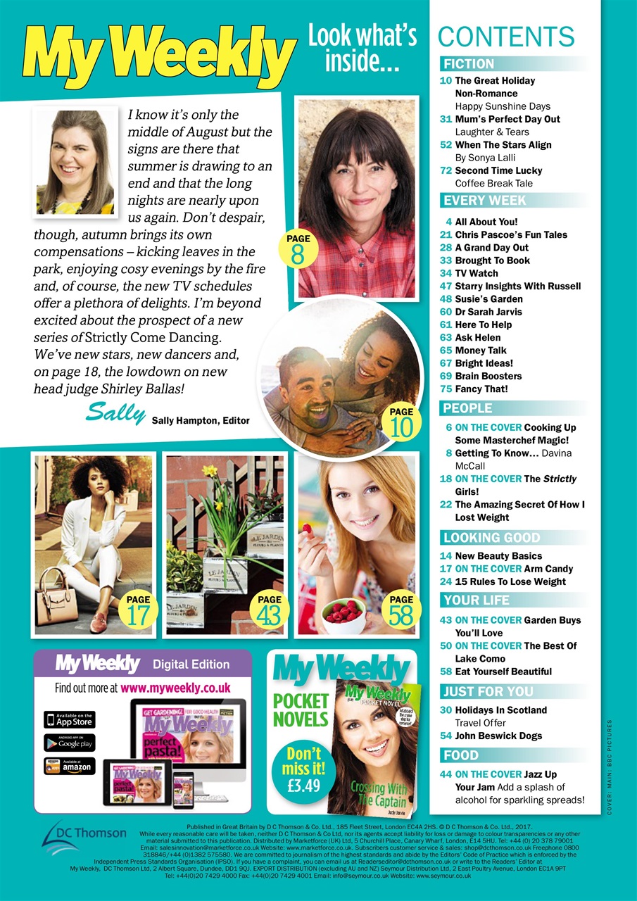 My Weekly Preview Pages