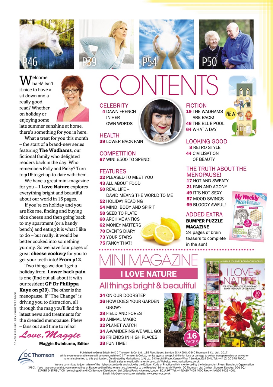 My Weekly Special Preview Pages