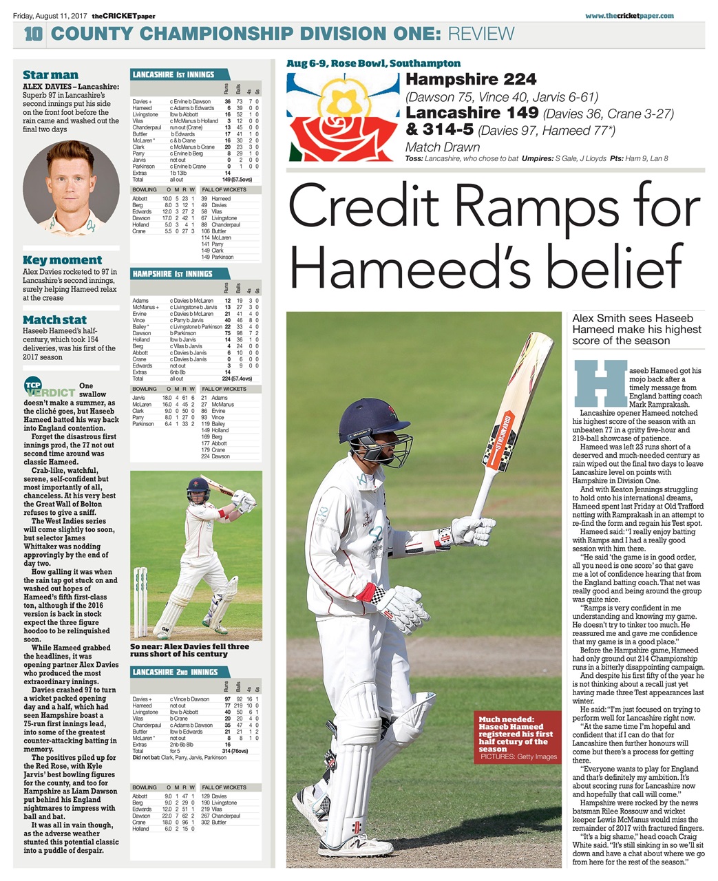 The Cricket Paper Preview Pages