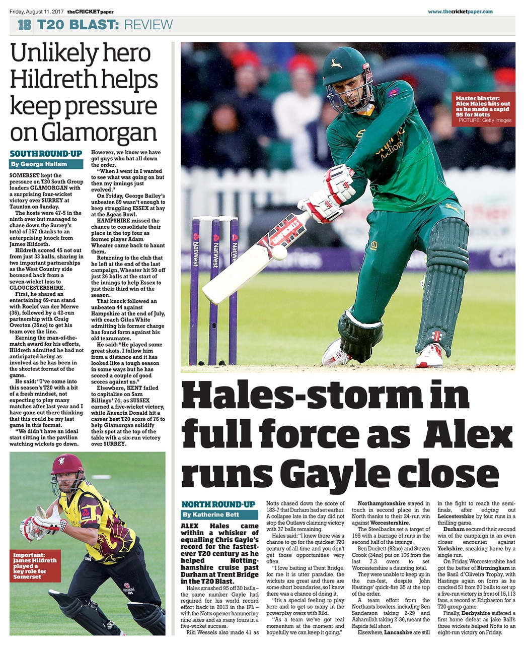The Cricket Paper Preview Pages