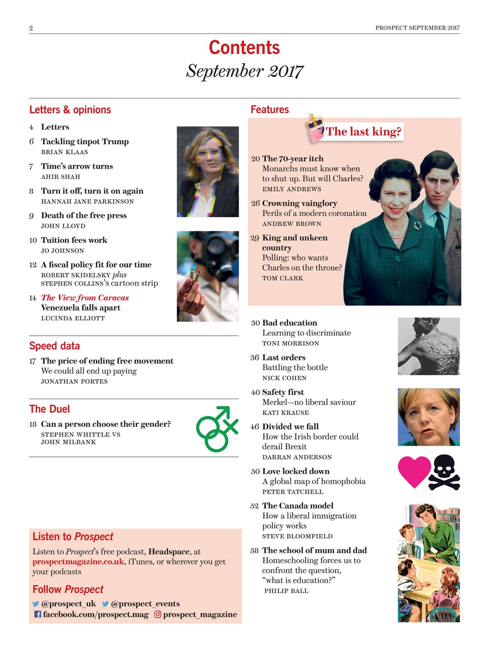 Prospect Magazine Preview Pages