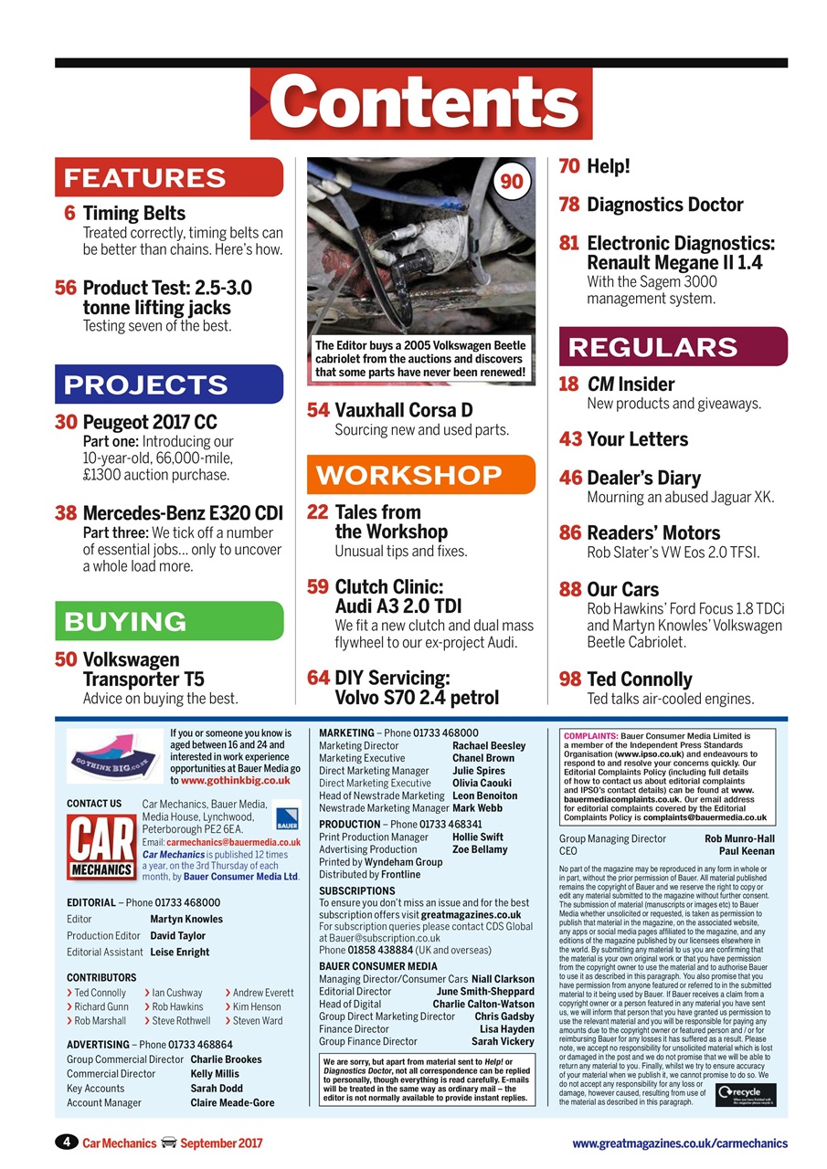 Car Mechanics Preview Pages