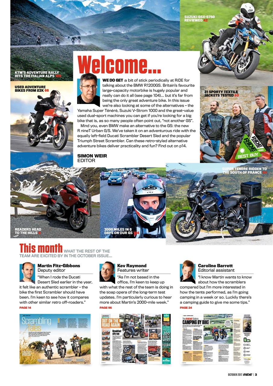 Ride Preview Pages