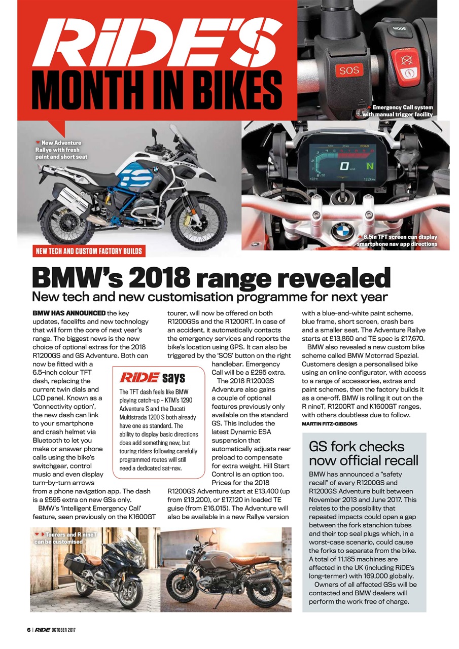 Ride Preview Pages