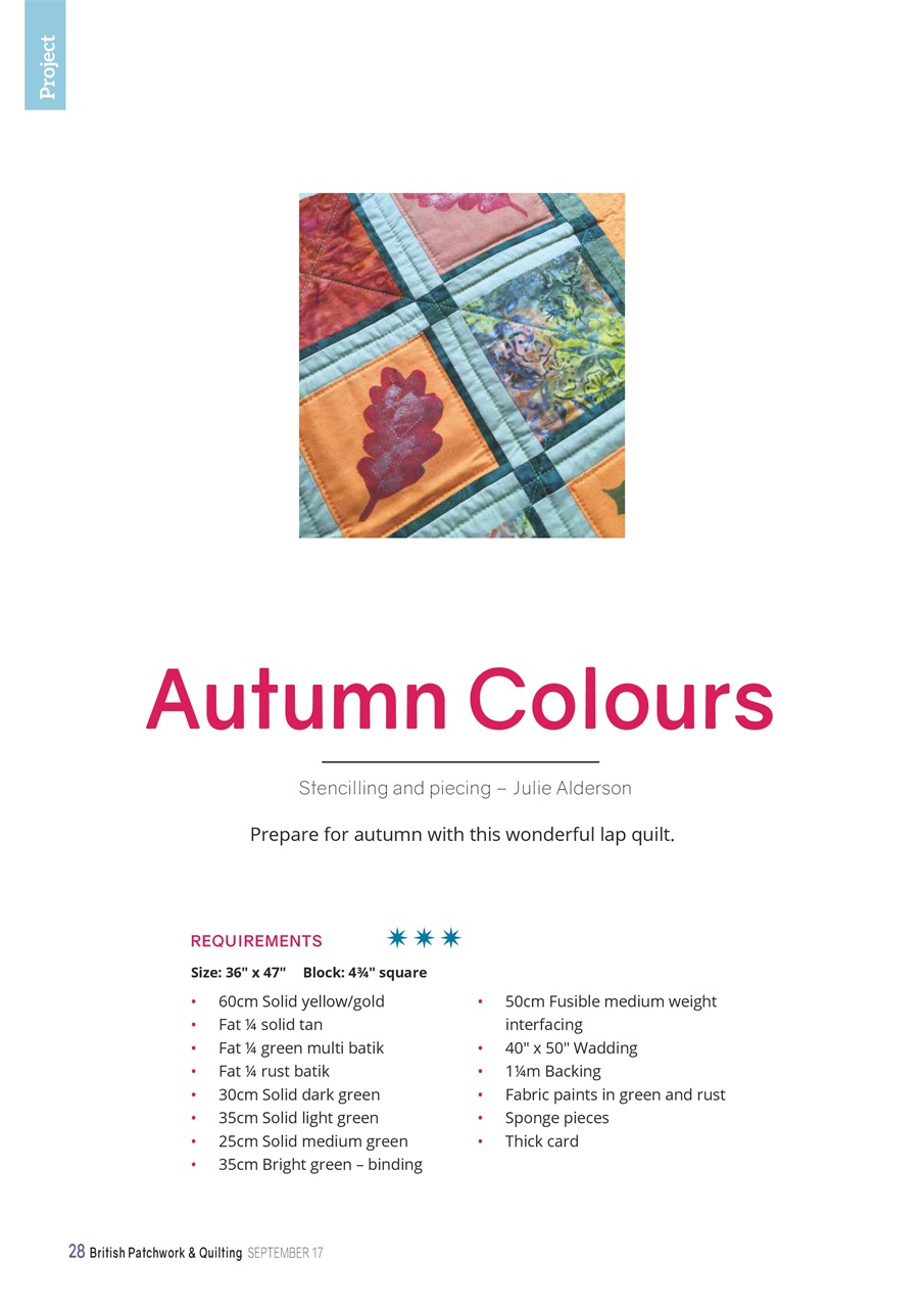 Patchwork and Quilting Preview Pages