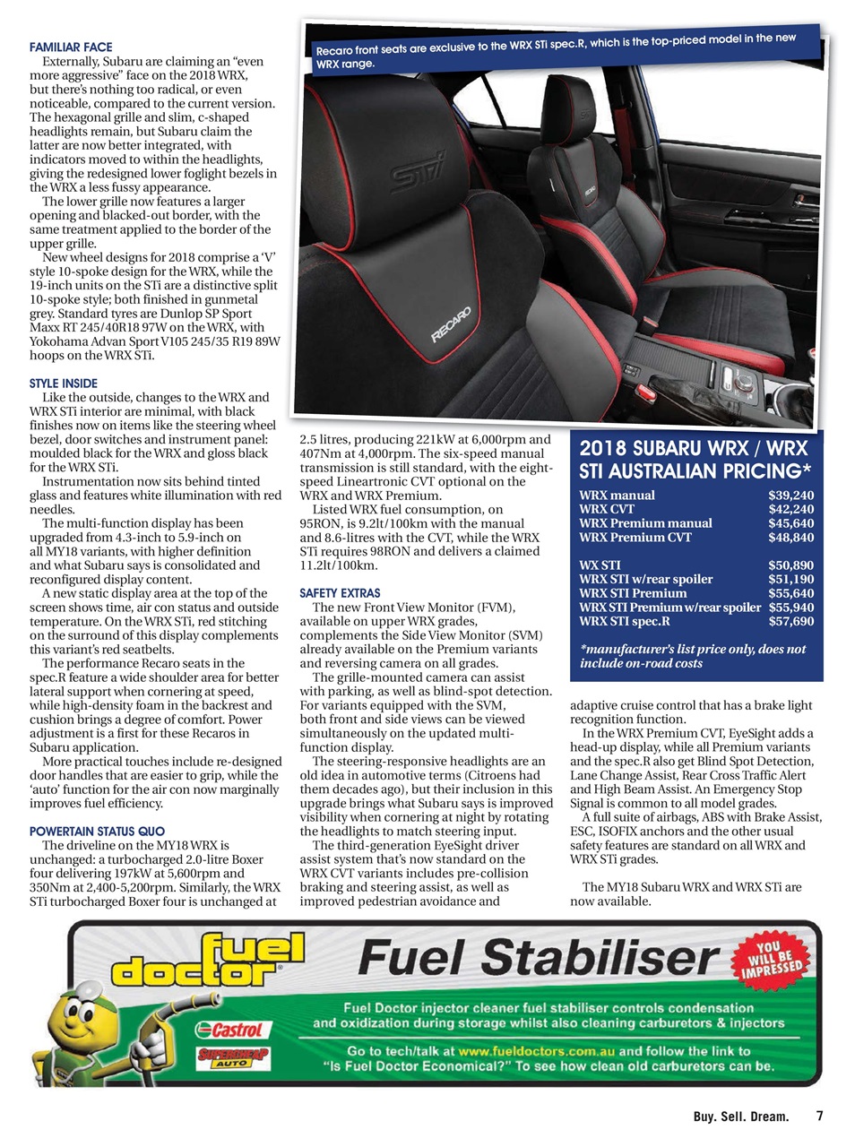 JUST CARS Preview Pages