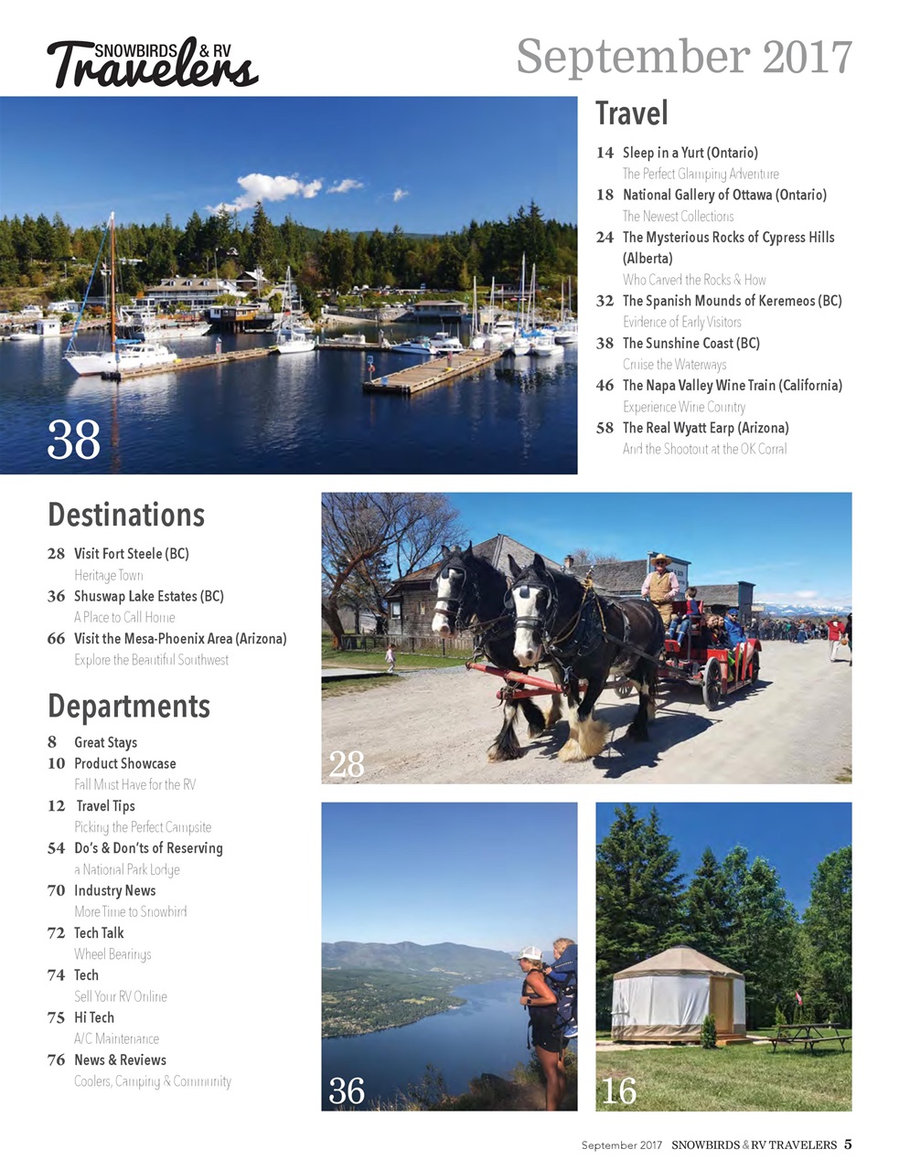 Snowbirds & RV Travelers Preview Pages
