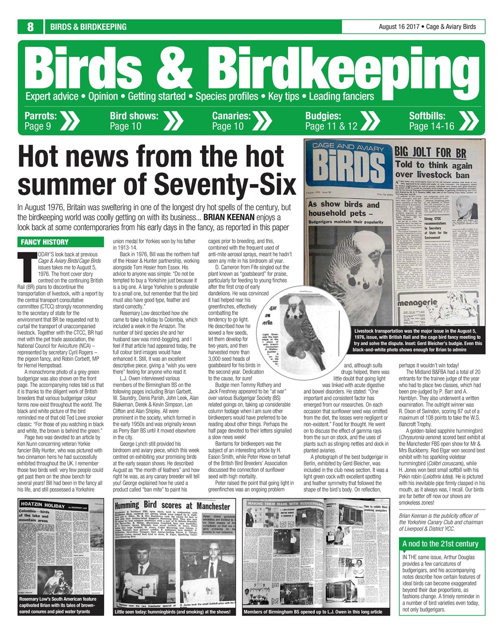 Cage & Aviary Birds Preview Pages