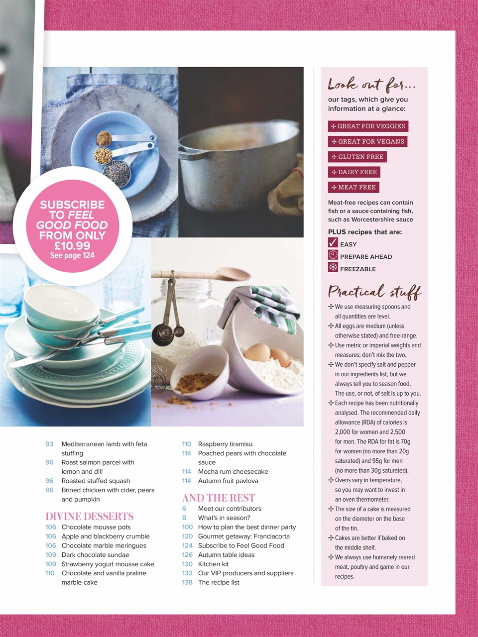 Woman & Home Feel Good Food Preview Pages