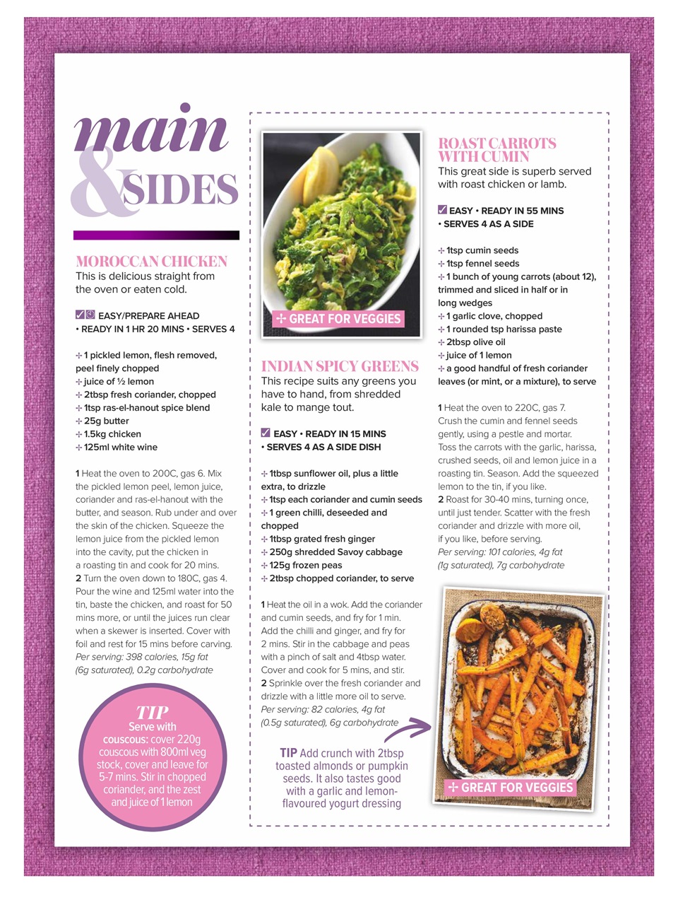 Woman & Home Feel Good Food Preview Pages