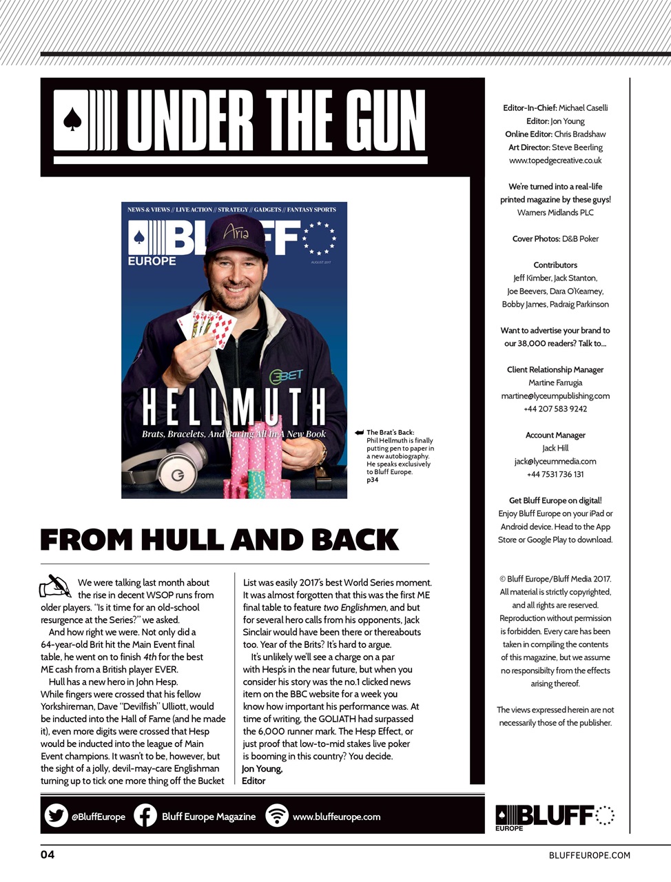 Bluff Europe Preview Pages