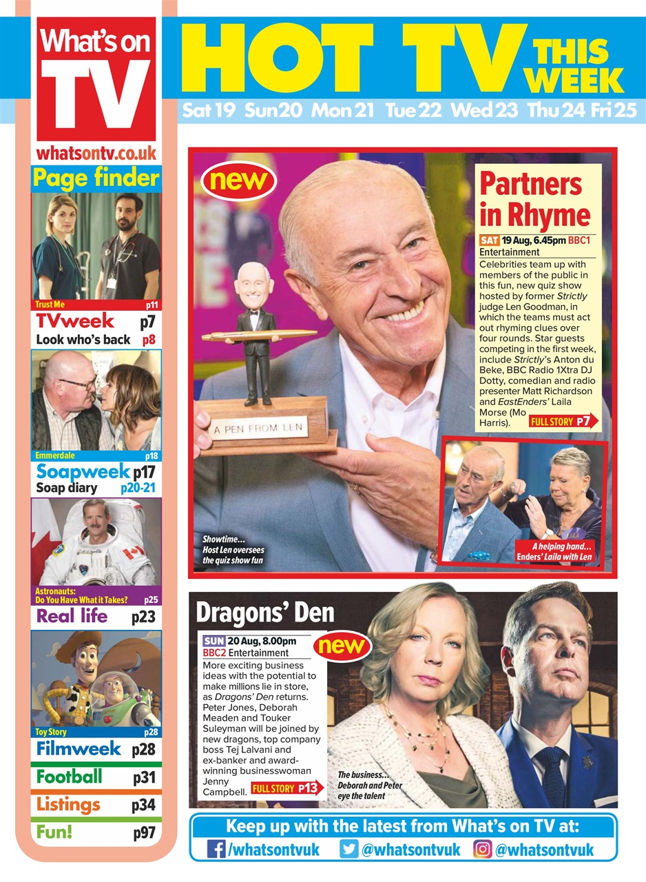 What's on TV Preview Pages