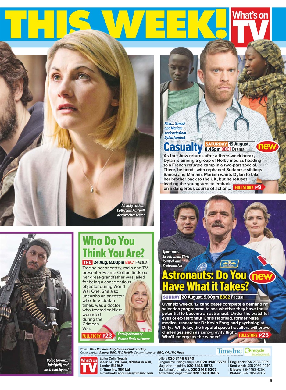 What's on TV Preview Pages