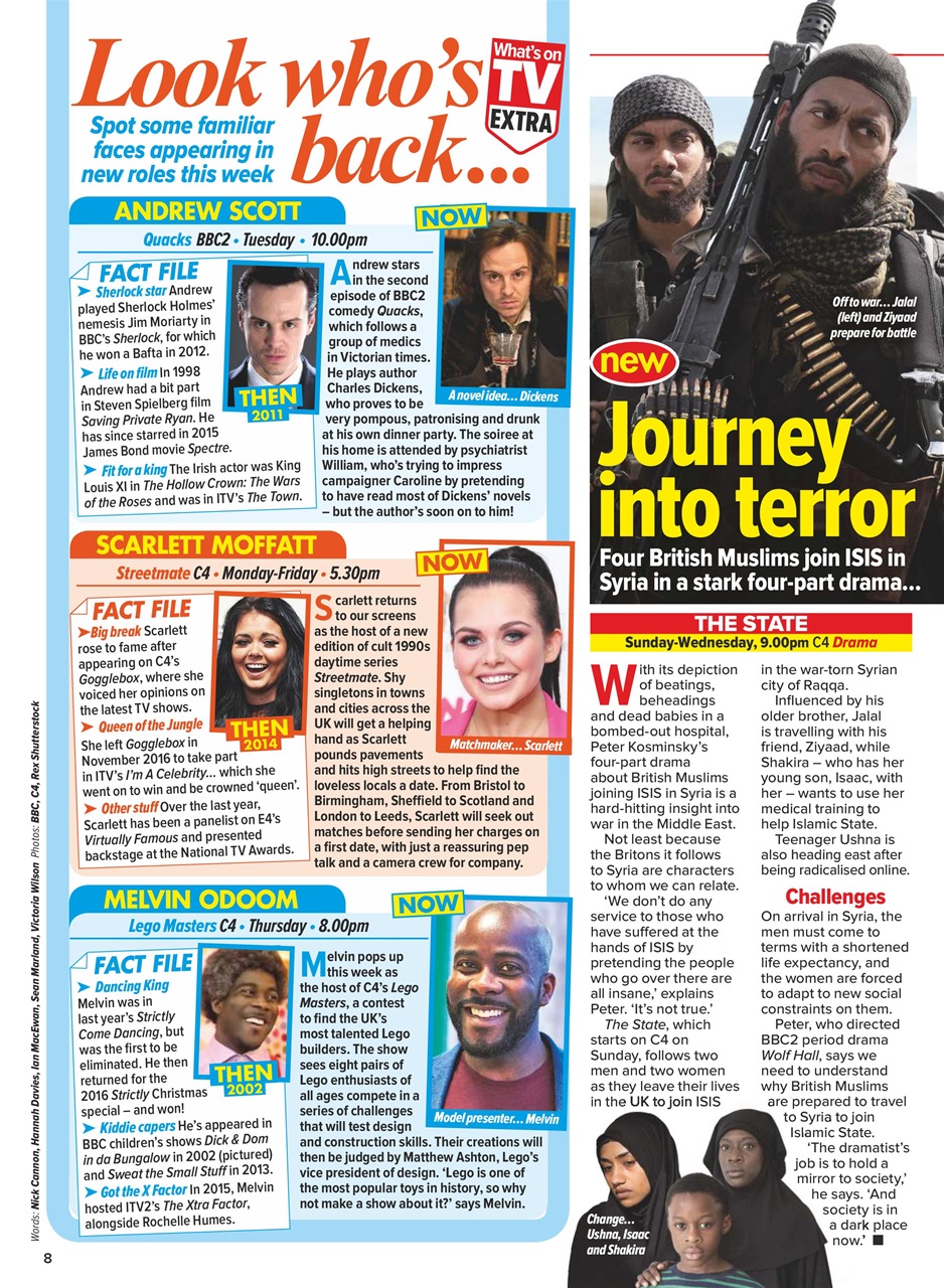 What's on TV Preview Pages