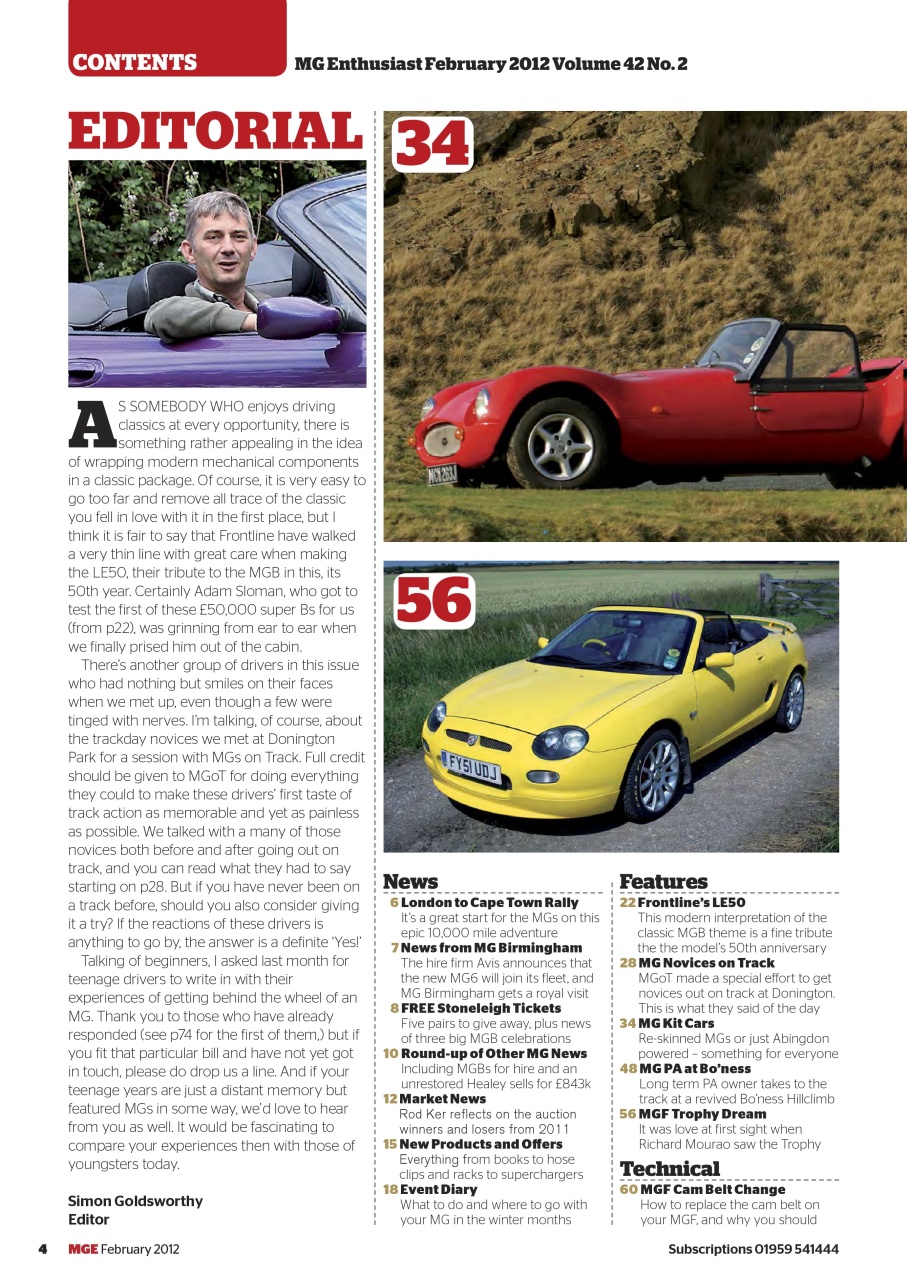 MG Enthusiast Preview Pages