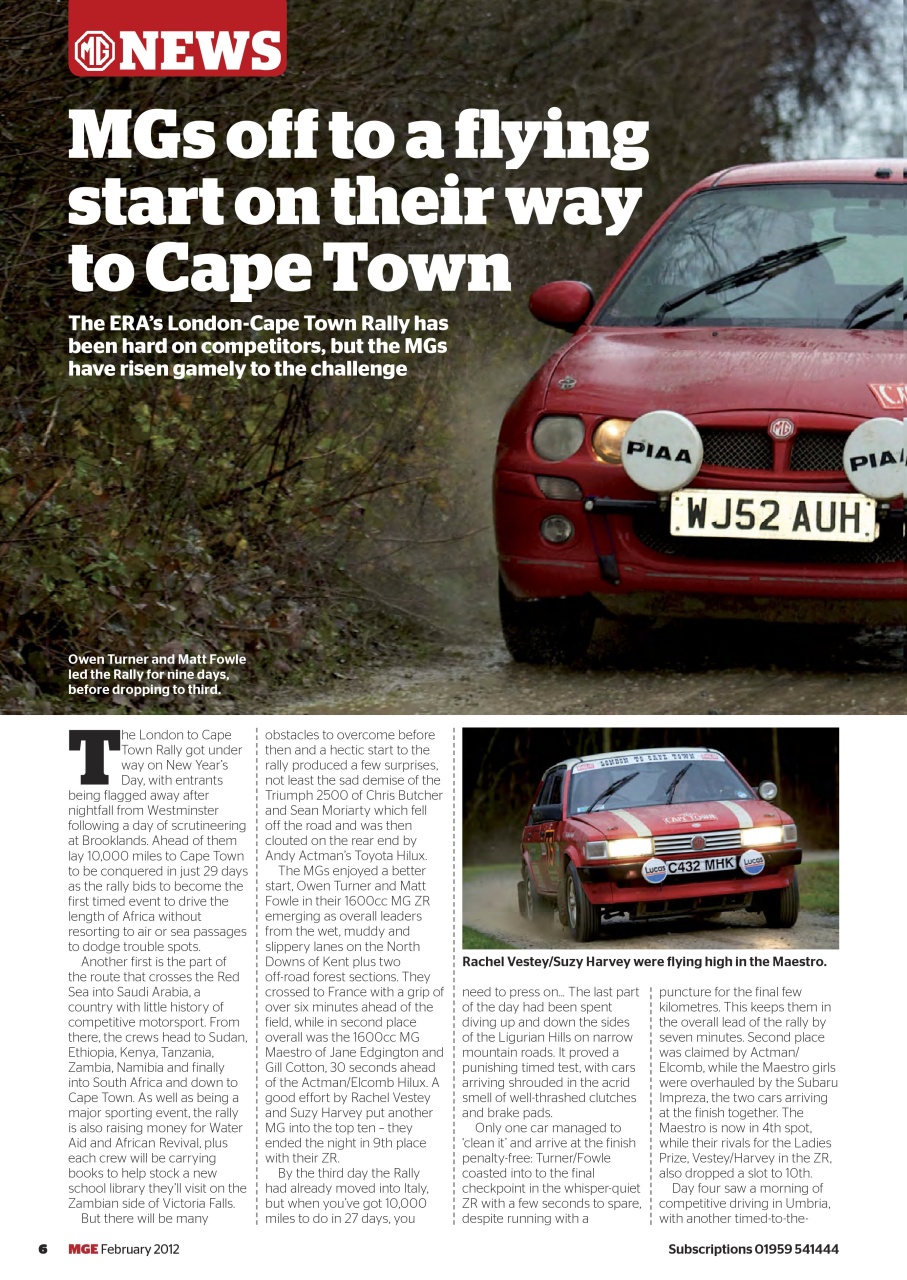 MG Enthusiast Preview Pages