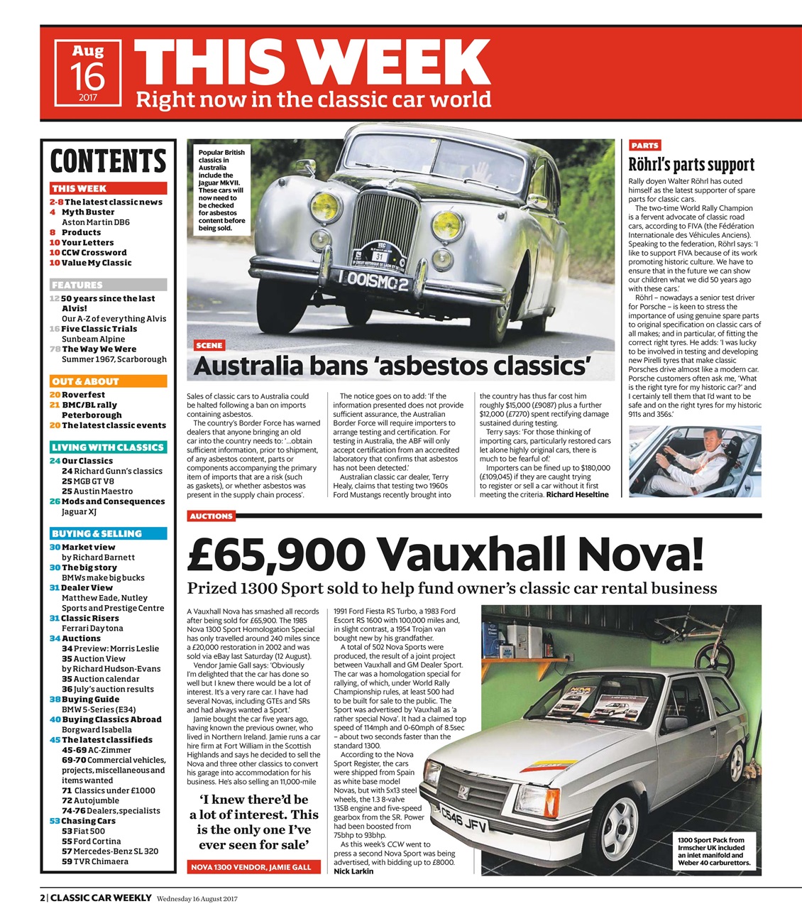 Classic Car Weekly Preview Pages