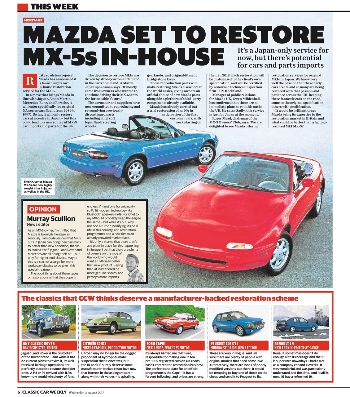 Classic Car Weekly Preview Pages