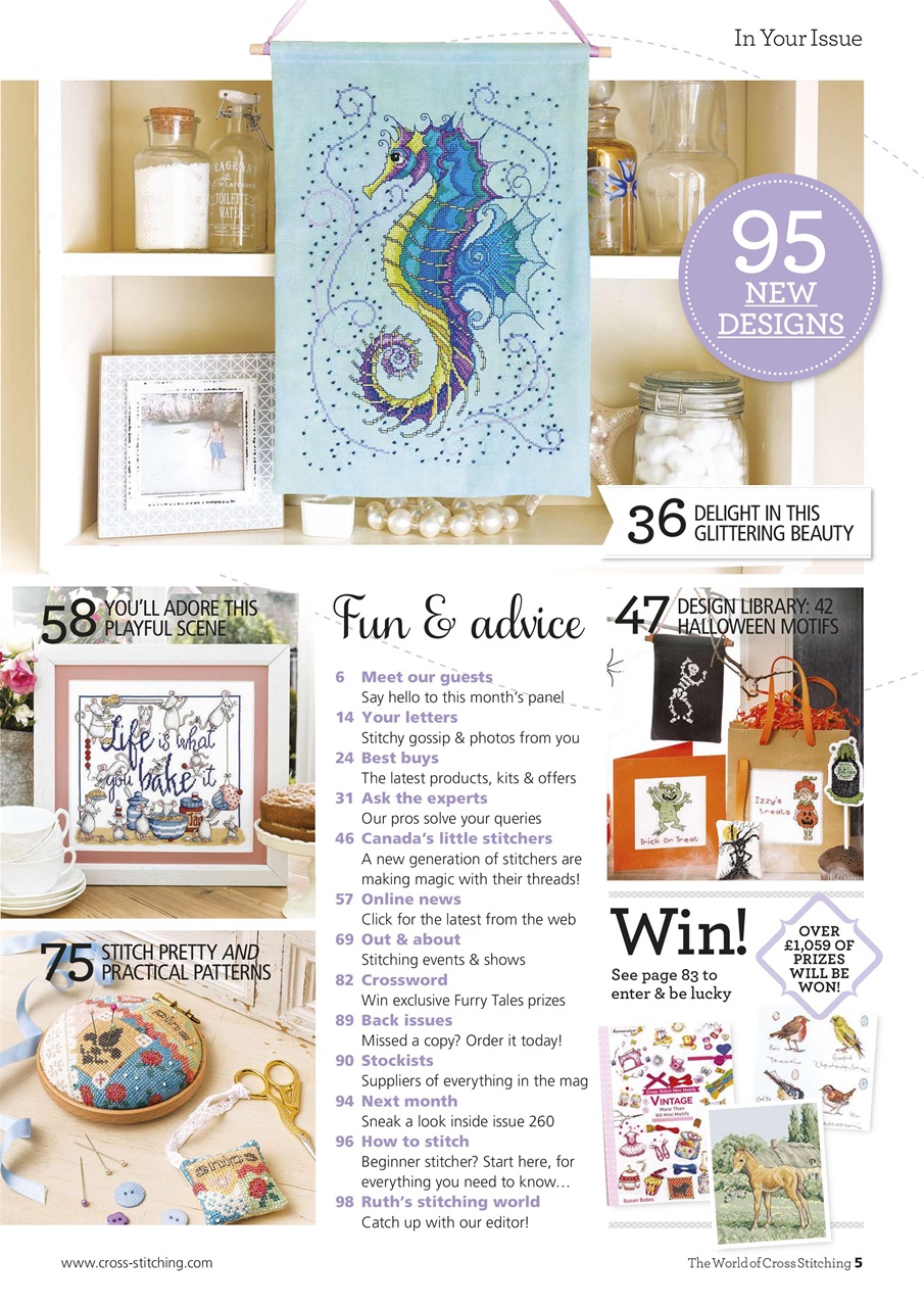 The World of Cross Stitching Preview Pages