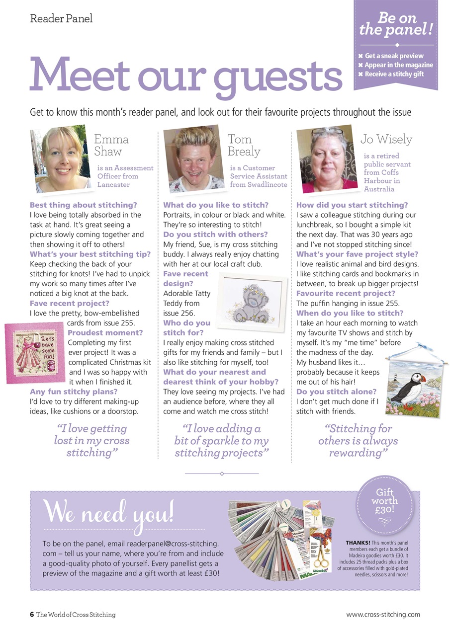 The World of Cross Stitching Preview Pages