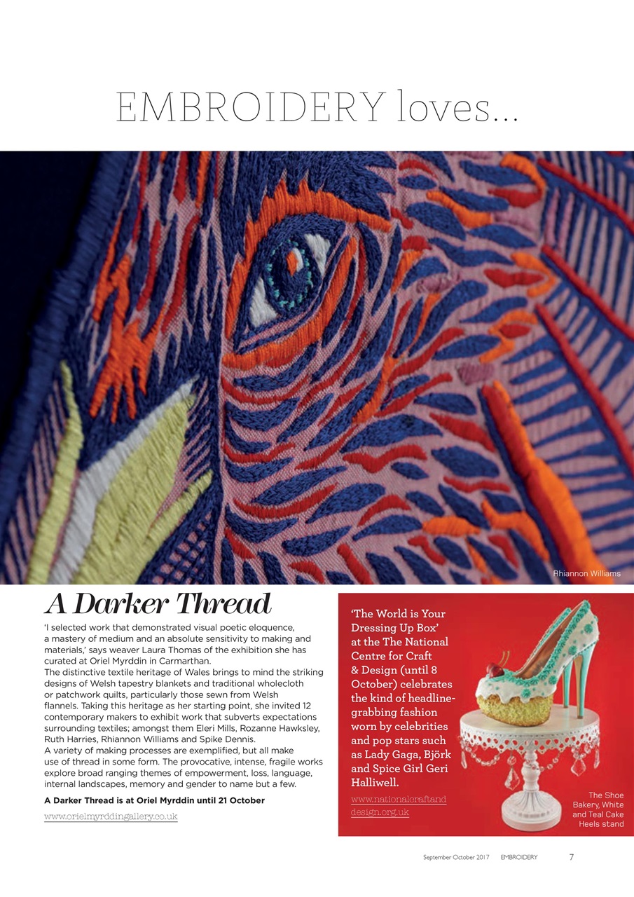 Embroidery Magazine Preview Pages