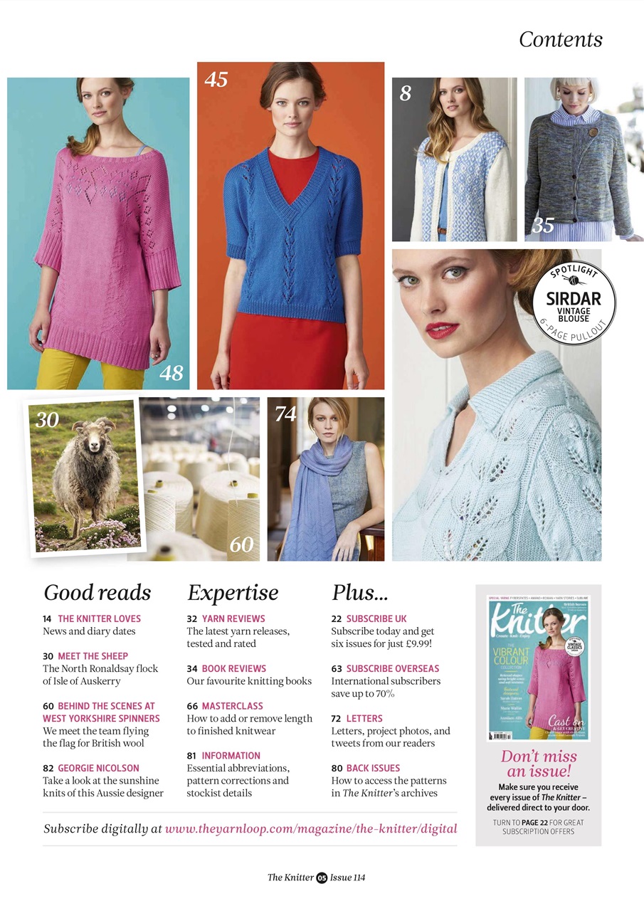 The Knitter Preview Pages