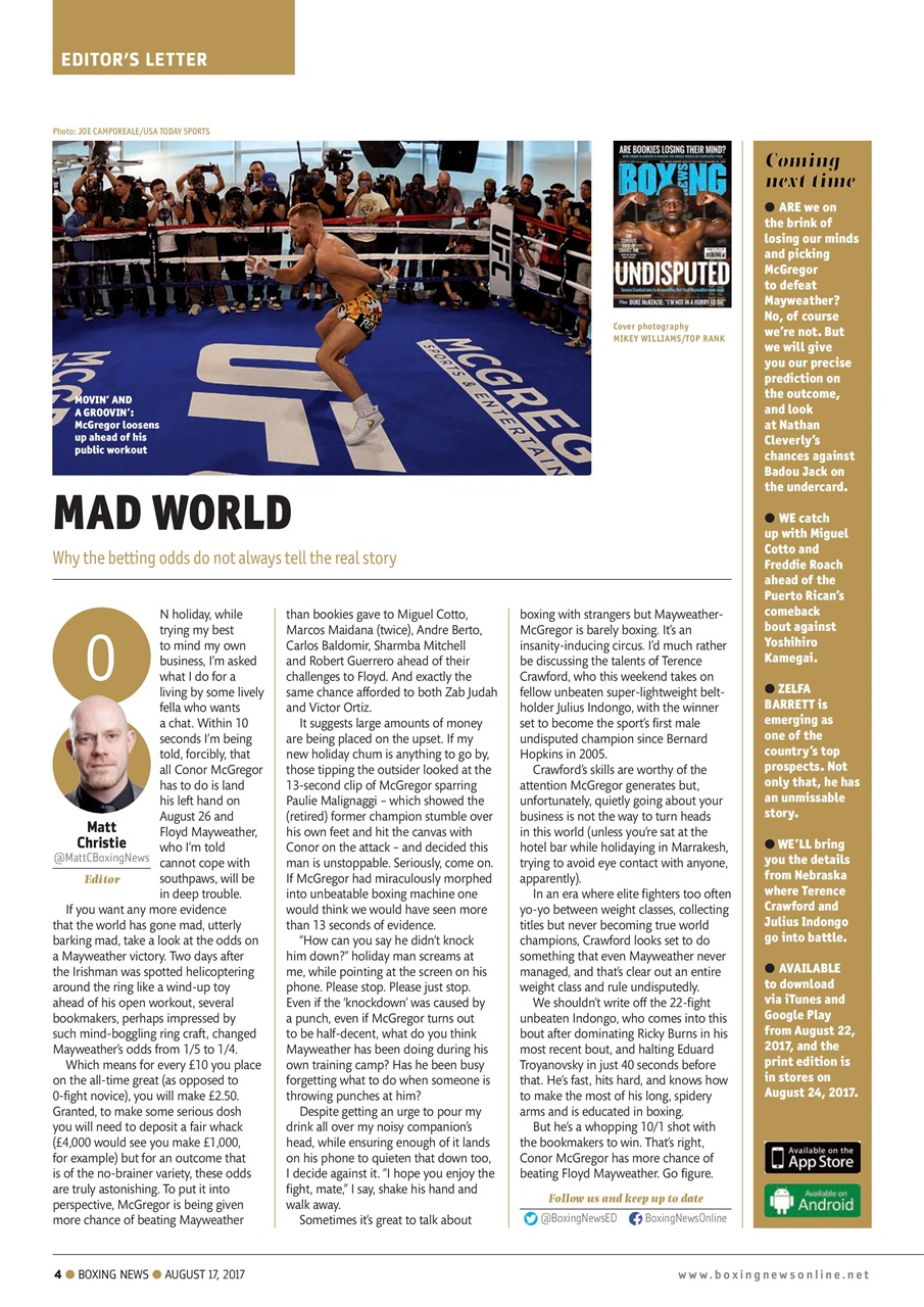 Boxing News Preview Pages