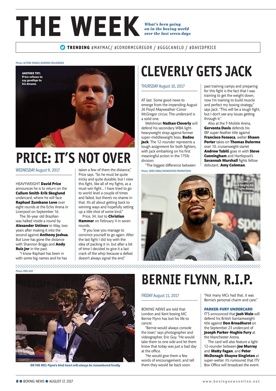 Boxing News Preview Pages