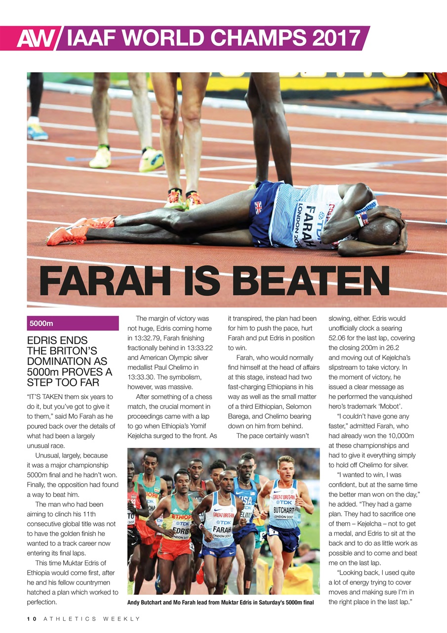 AW – Athletics Weekly Magazine Preview Pages