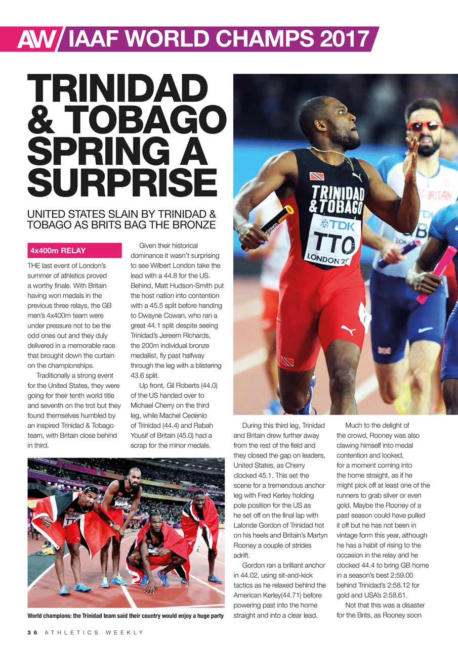 AW – Athletics Weekly Magazine Preview Pages