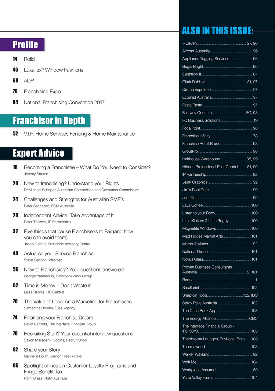 Business Franchise Australia&NZ Preview Pages